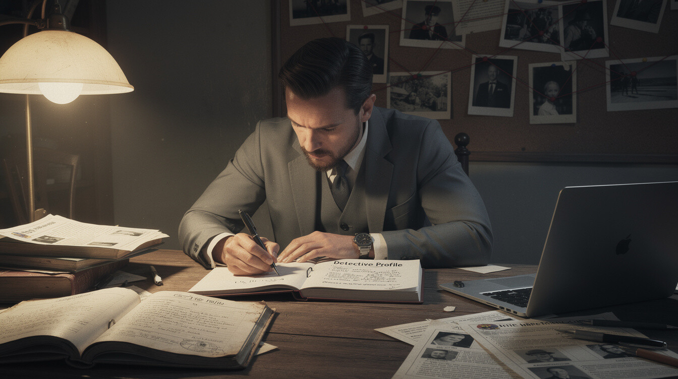 writer creating character profile