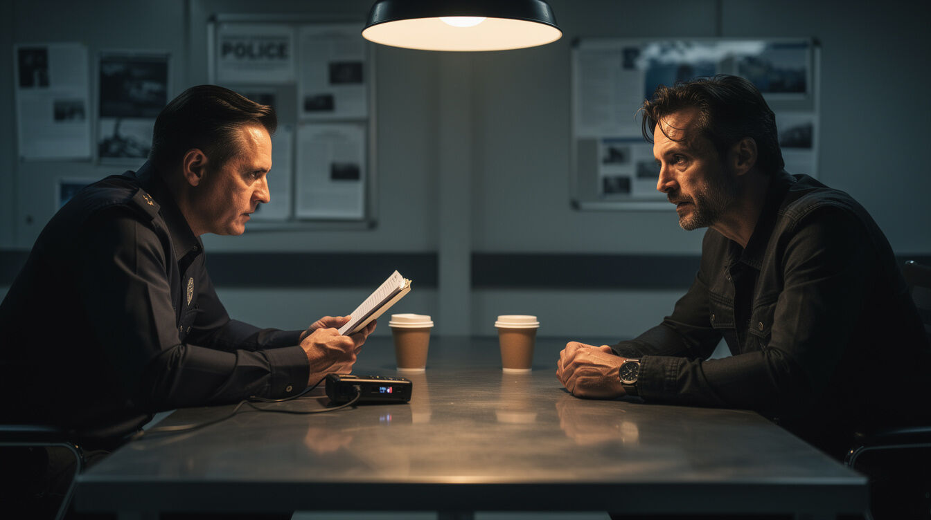 suspect interrogation scene